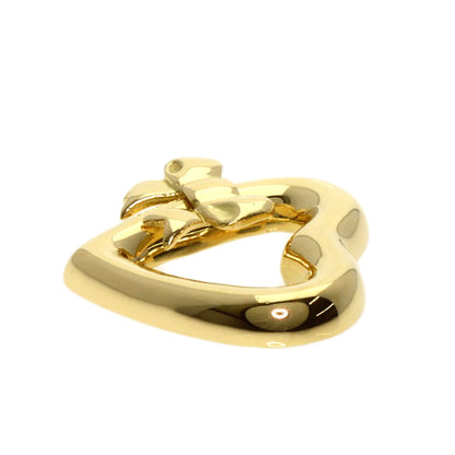 TIFFANY&Co. Heart ribbon Pendant top K18 Yellow Gold Ladies [Used]