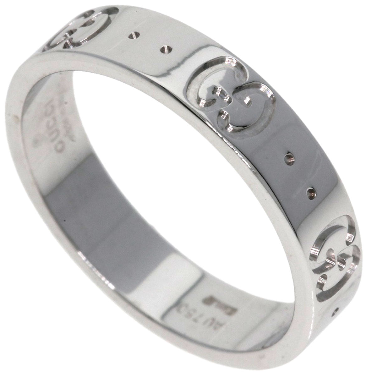 GUCCI Icon # 11 Ring K18 White Gold Ladies [Used]