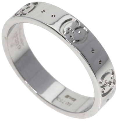 GUCCI Icon # 11 Ring K18 White Gold Ladies [Used]
