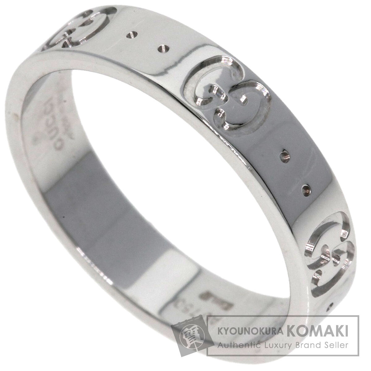 GUCCI Icon # 11 Ring K18 White Gold Ladies [Used]