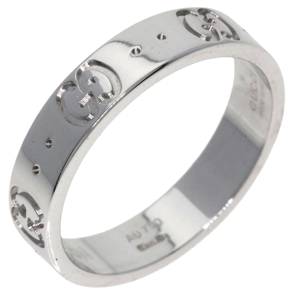 GUCCI Icon # 11 Ring K18 White Gold Ladies [Used]