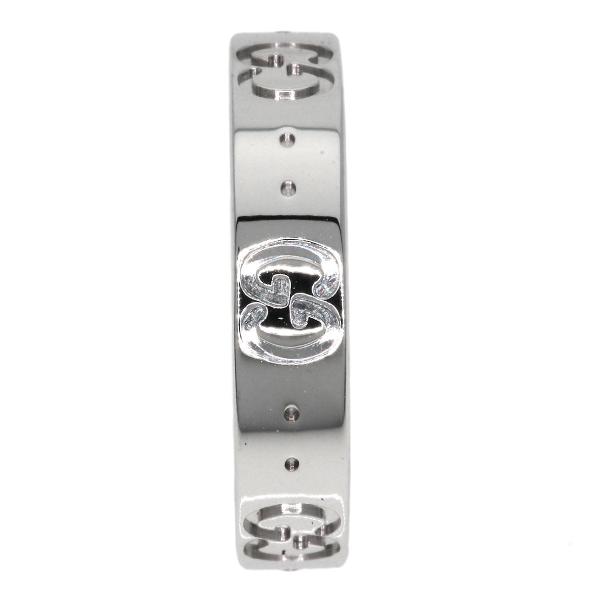 GUCCI Icon # 11 Ring K18 White Gold Ladies [Used]