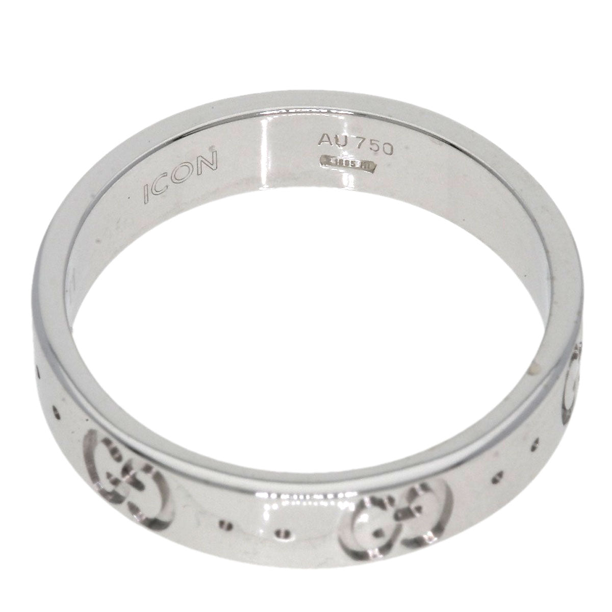 GUCCI Icon # 11 Ring K18 White Gold Ladies [Used]