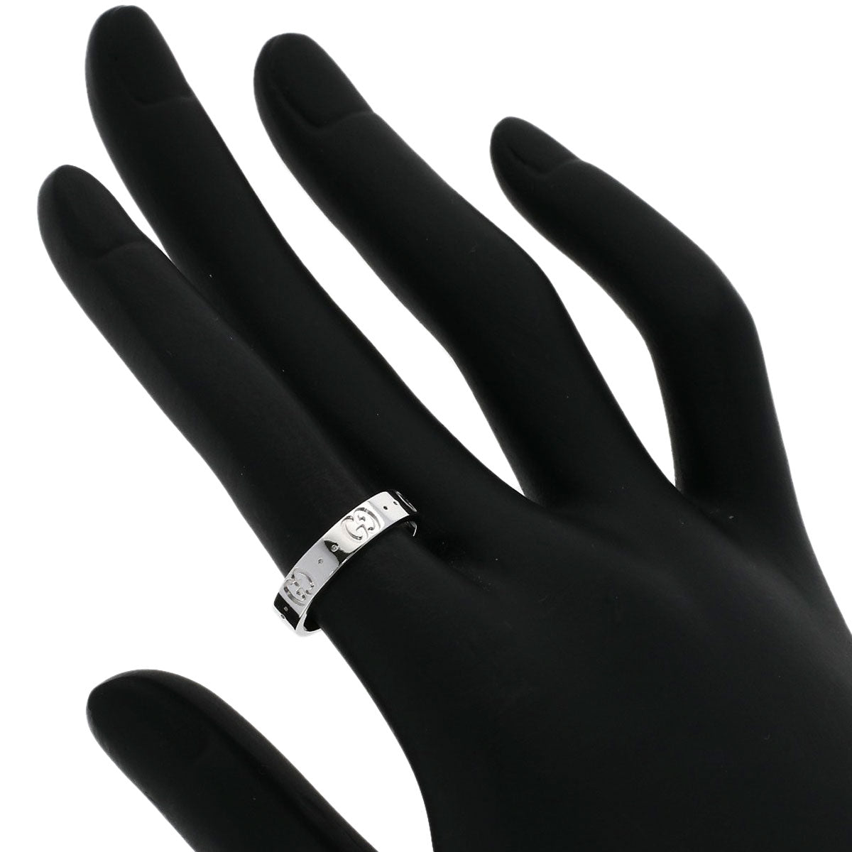 GUCCI Icon # 11 Ring K18 White Gold Ladies [Used]