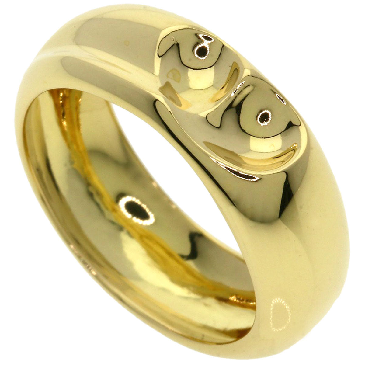 TIFFANY&Co.   Curved heart Ring  K18 Yellow Gold Ladies  [’†ŒÃ]