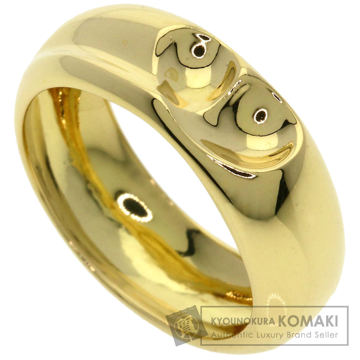 TIFFANY&Co.   Curved heart Ring  K18 Yellow Gold Ladies  [’†ŒÃ]