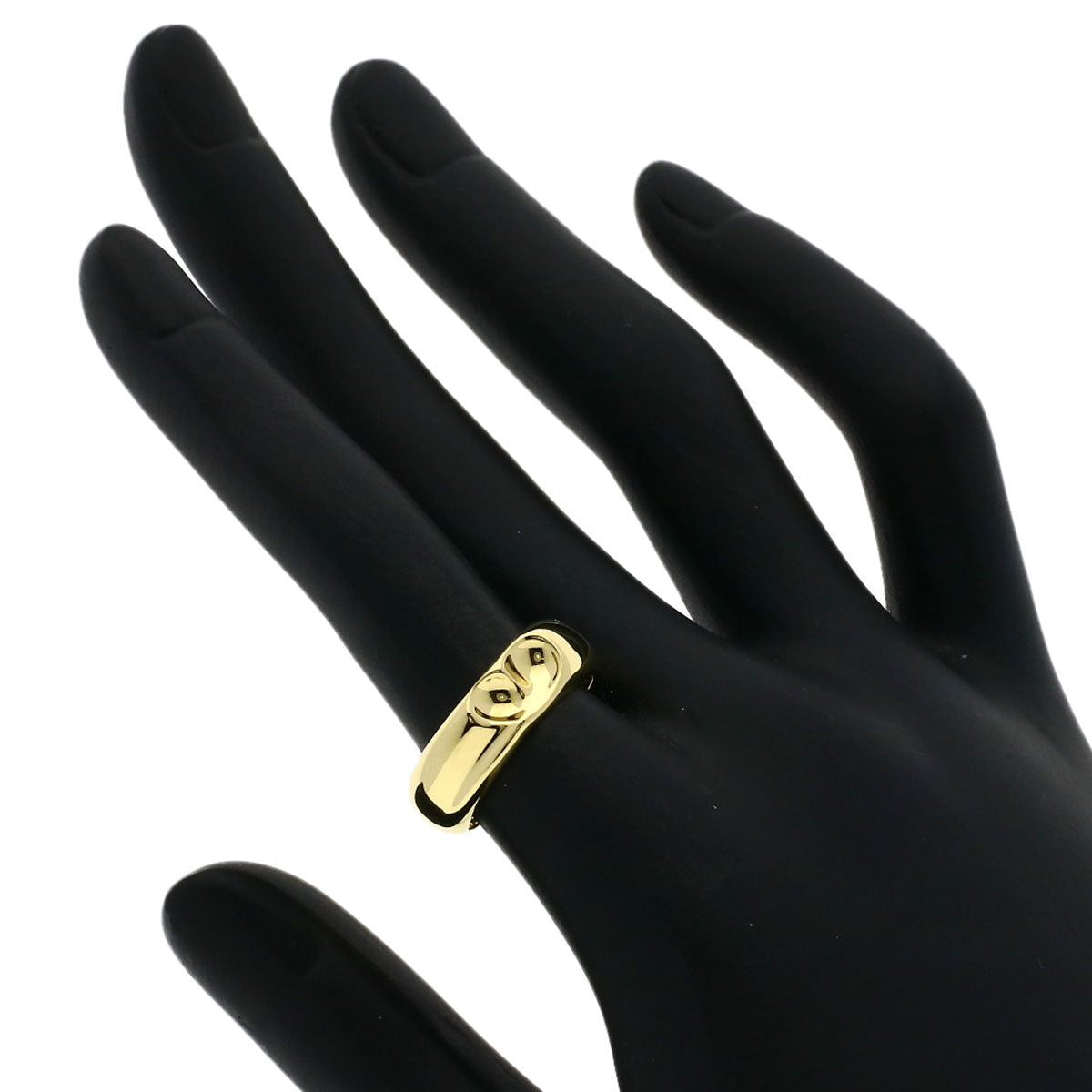 TIFFANY&Co.   Curved heart Ring  K18 Yellow Gold Ladies  [’†ŒÃ]