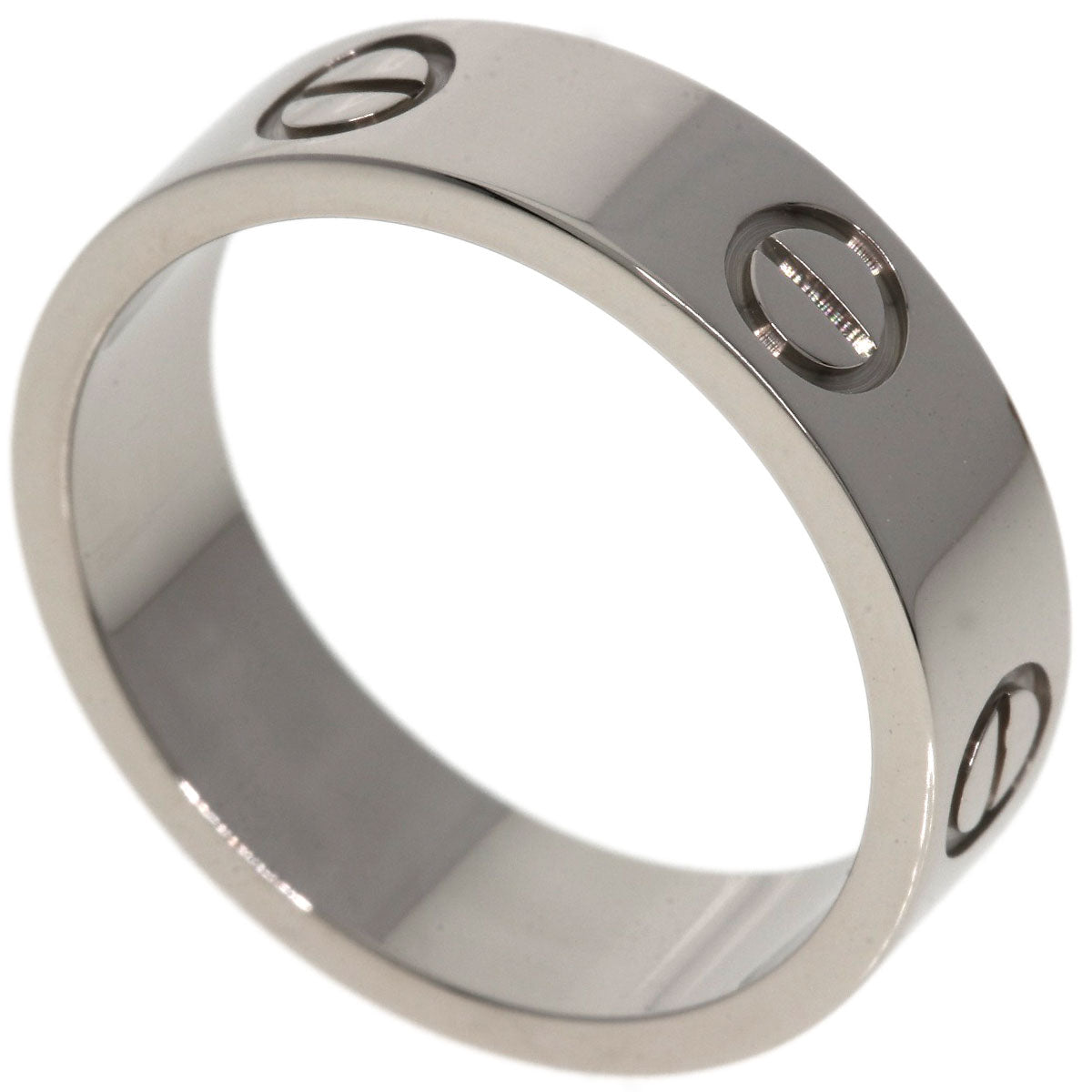 CARTIER love ring #55 Ring K18 White Gold Ladies [Used]