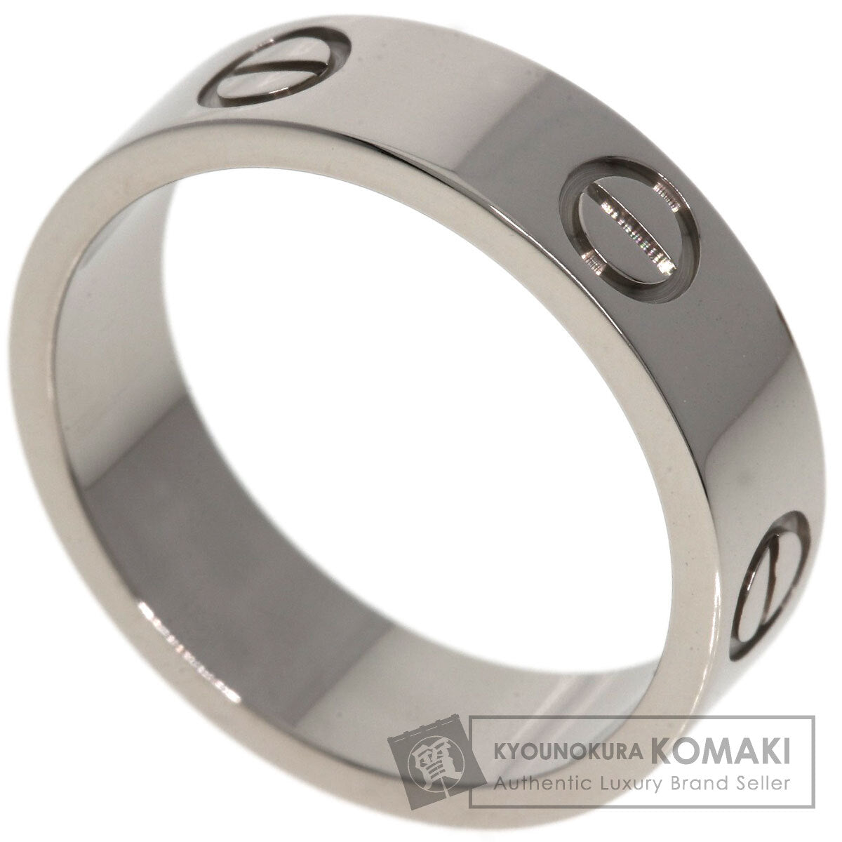 CARTIER love ring #55 Ring K18 White Gold Ladies [Used]