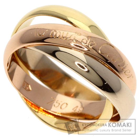CARTIER Trinity #49 Ring K18 Yellow Gold 18K Pink GoldLadies [Used]