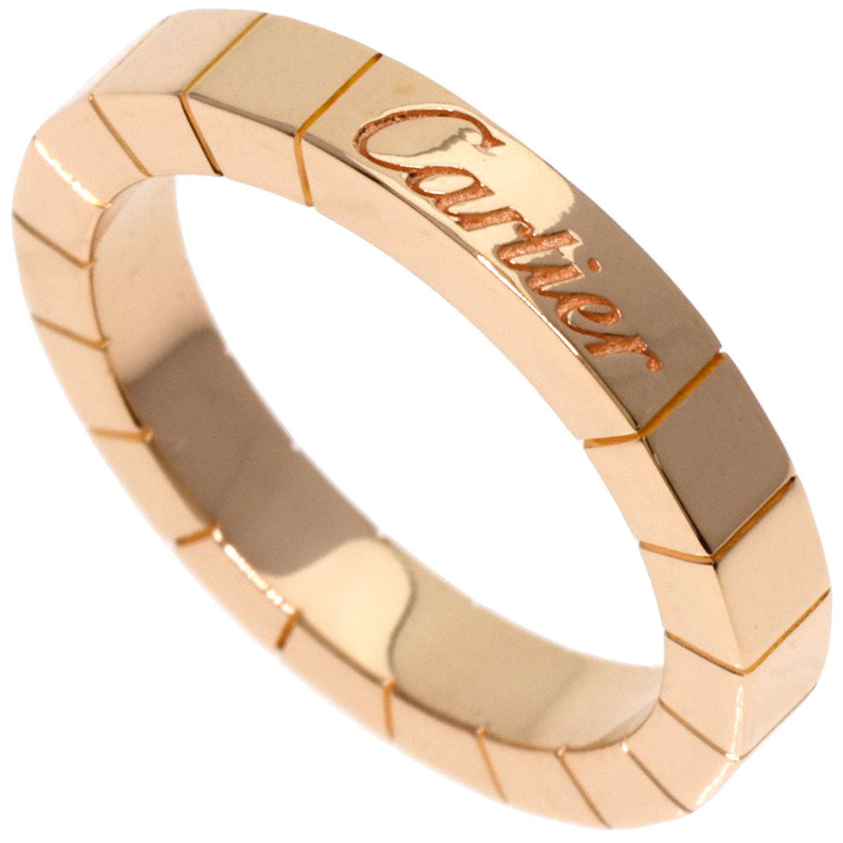 CARTIER Lanier # 47 Ring K18 Pink Gold Ladies [Used]