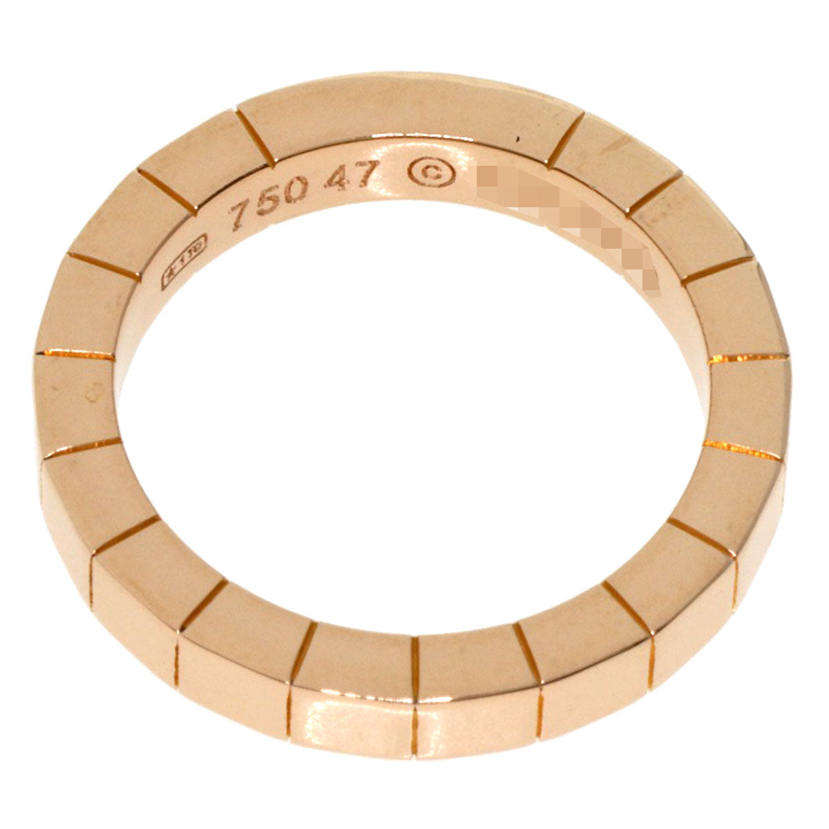 CARTIER Lanier # 47 Ring K18 Pink Gold Ladies [Used]