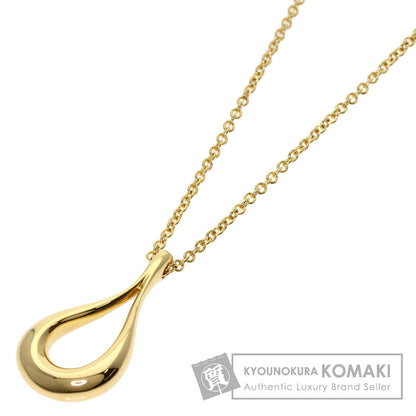 TIFFANY&Co. Open teardrop Necklace K18 Yellow Gold Ladies [Used]