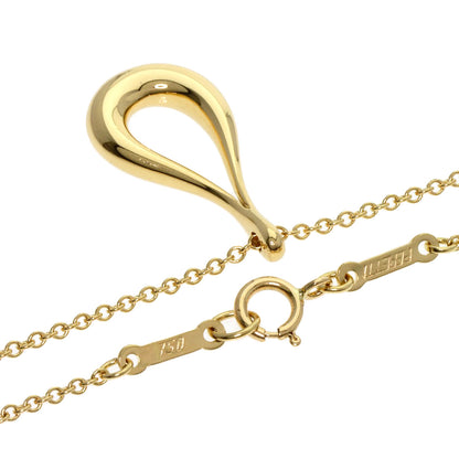 TIFFANY&Co. Open teardrop Necklace K18 Yellow Gold Ladies [Used]