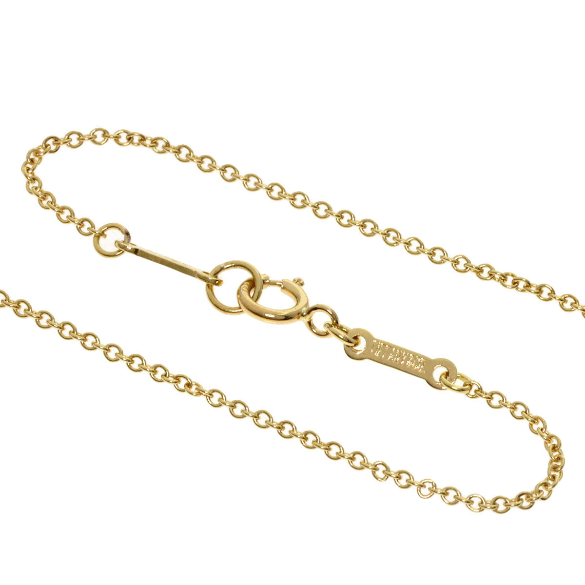 TIFFANY&Co. Open teardrop Necklace K18 Yellow Gold Ladies [Used]