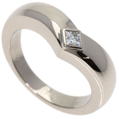 CARTIER Triandre Diamond #50 Ring K18 White Gold Ladies [Used]