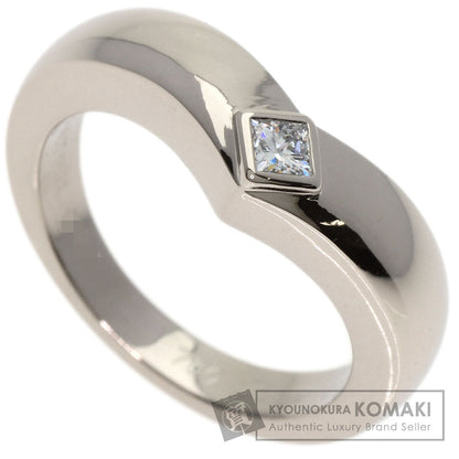 CARTIER Triandre Diamond #50 Ring K18 White Gold Ladies [Used]