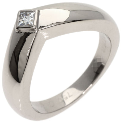 CARTIER Triandre Diamond #50 Ring K18 White Gold Ladies [Used]