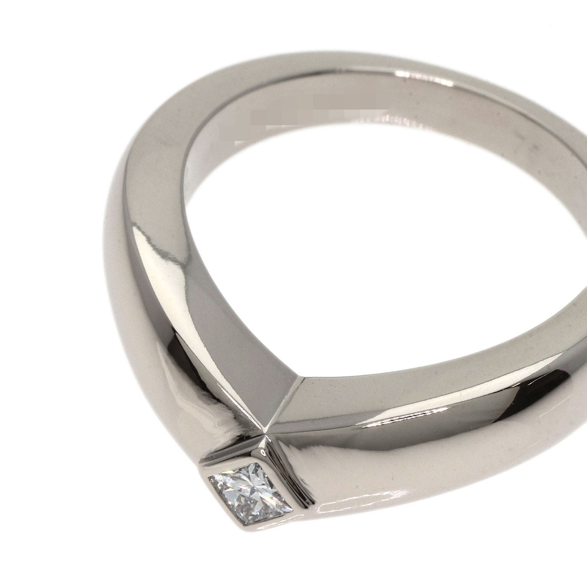 CARTIER Triandre Diamond #50 Ring K18 White Gold Ladies [Used]