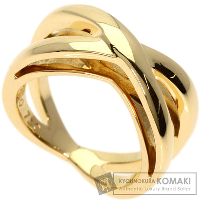 TIFFANY&Co. cross Ring K18 Yellow Gold Ladies [Used]