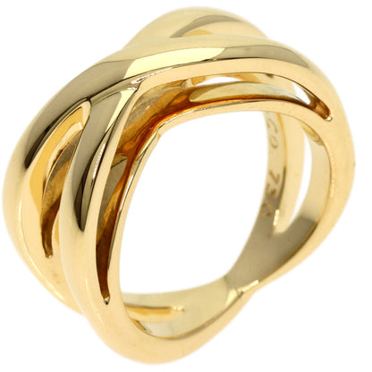 TIFFANY&Co. cross Ring K18 Yellow Gold Ladies [Used]