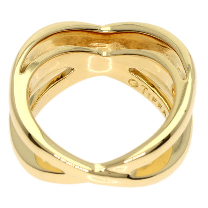 TIFFANY&Co. cross Ring K18 Yellow Gold Ladies [Used]