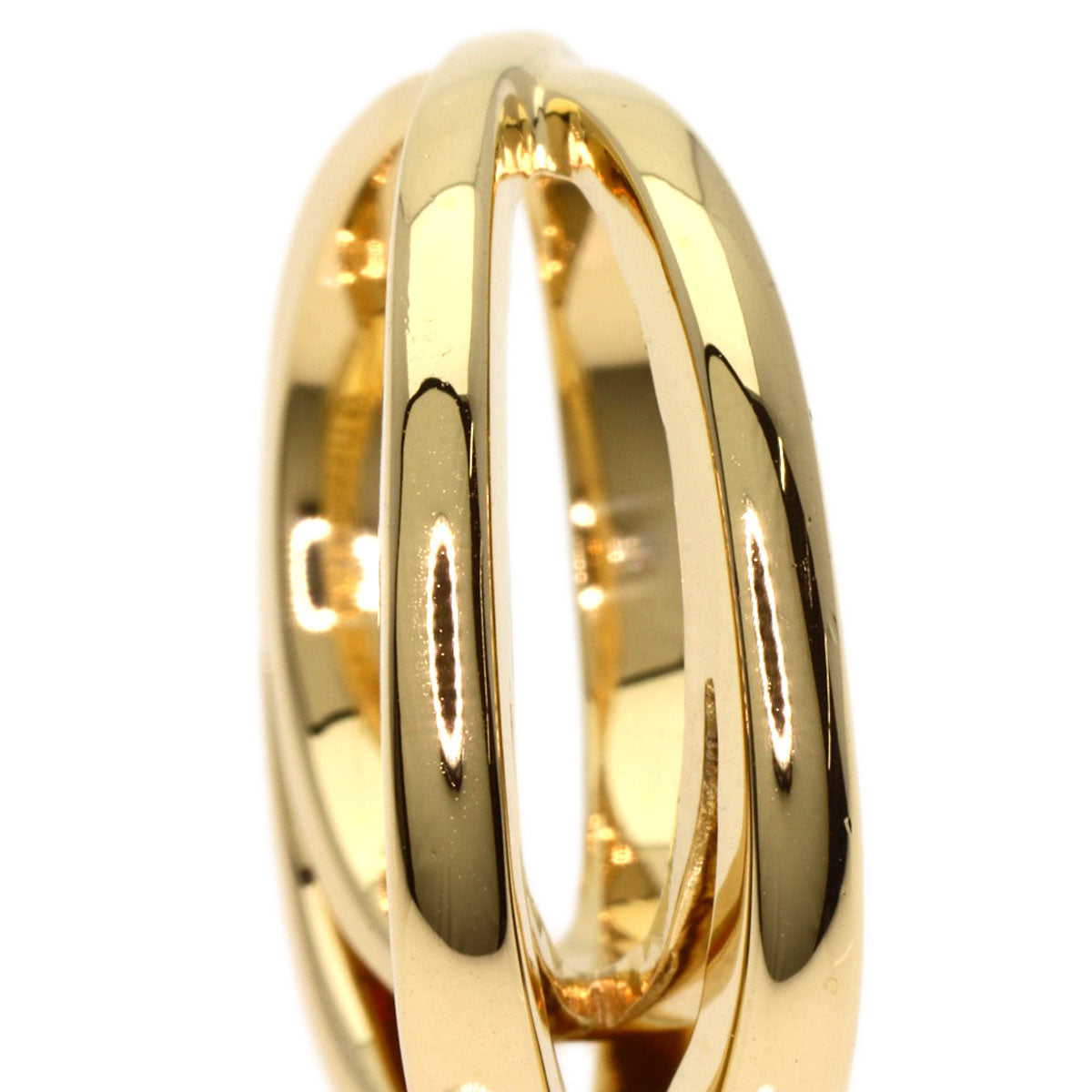 TIFFANY&Co. cross Ring K18 Yellow Gold Ladies [Used]