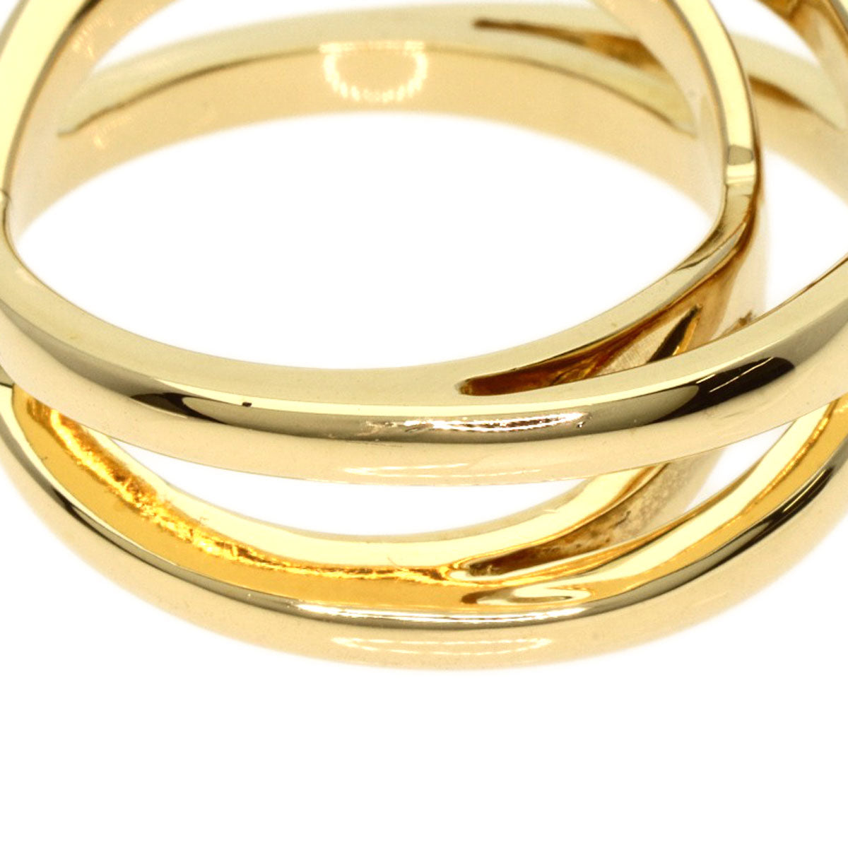 TIFFANY&Co. cross Ring K18 Yellow Gold Ladies [Used]