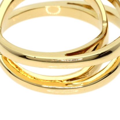 TIFFANY&Co. cross Ring K18 Yellow Gold Ladies [Used]
