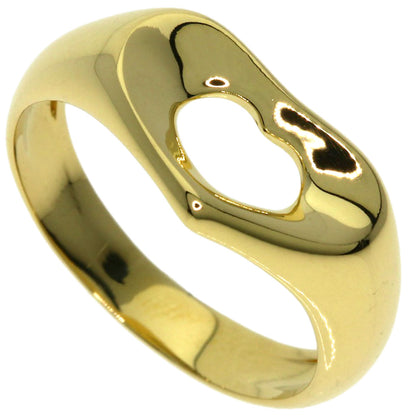 TIFFANY&Co. Open heart Ring K18 Yellow Gold Ladies [Used]