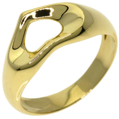 TIFFANY&Co. Open heart Ring K18 Yellow Gold Ladies [Used]