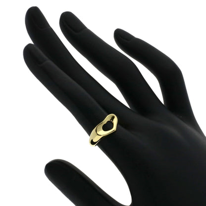 TIFFANY&Co. Open heart Ring K18 Yellow Gold Ladies [Used]