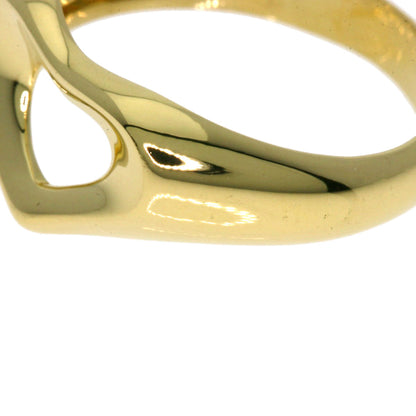 TIFFANY&Co. Open heart Ring K18 Yellow Gold Ladies [Used]