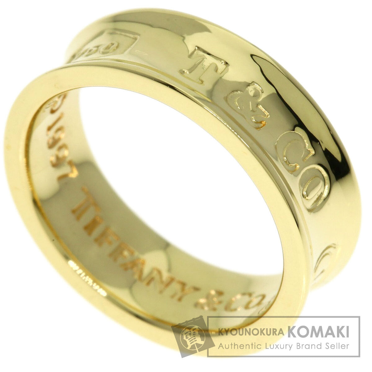 TIFFANY&Co. 1837 Ring K18 Yellow Gold Ladies [Used]