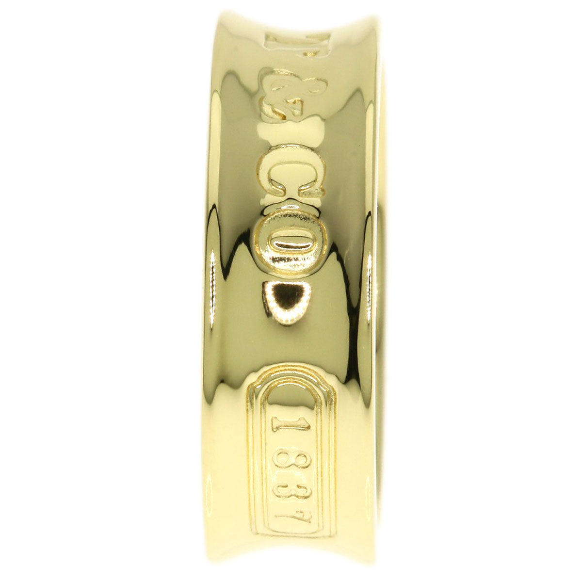 TIFFANY&Co. 1837 Ring K18 Yellow Gold Ladies [Used]
