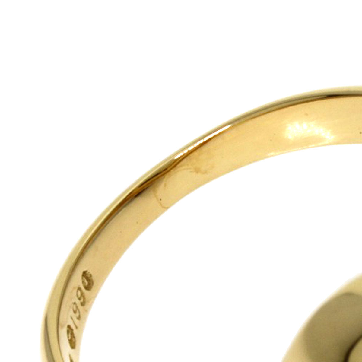 TIFFANY&Co. Heart ribbon Ring K18 Yellow Gold Ladies [Used]