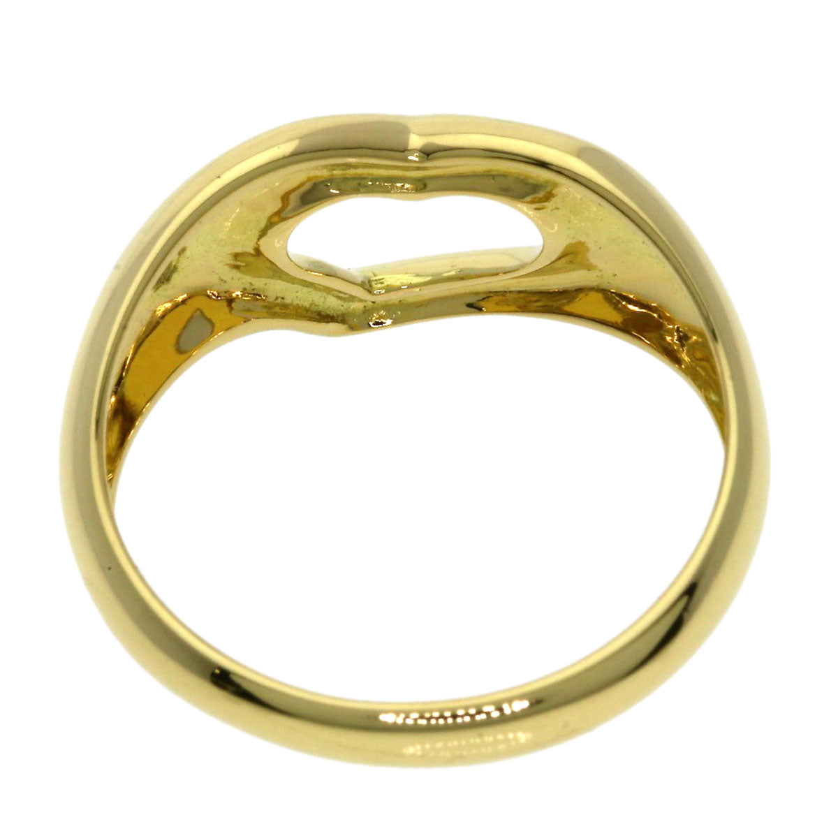 TIFFANY&Co. Open heart Ring K18 Yellow Gold Ladies [Used]