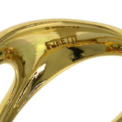 TIFFANY&Co. Open heart Ring K18 Yellow Gold Ladies [Used]