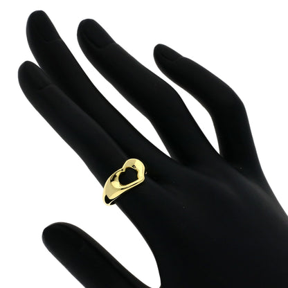 TIFFANY&Co. Open heart Ring K18 Yellow Gold Ladies [Used]
