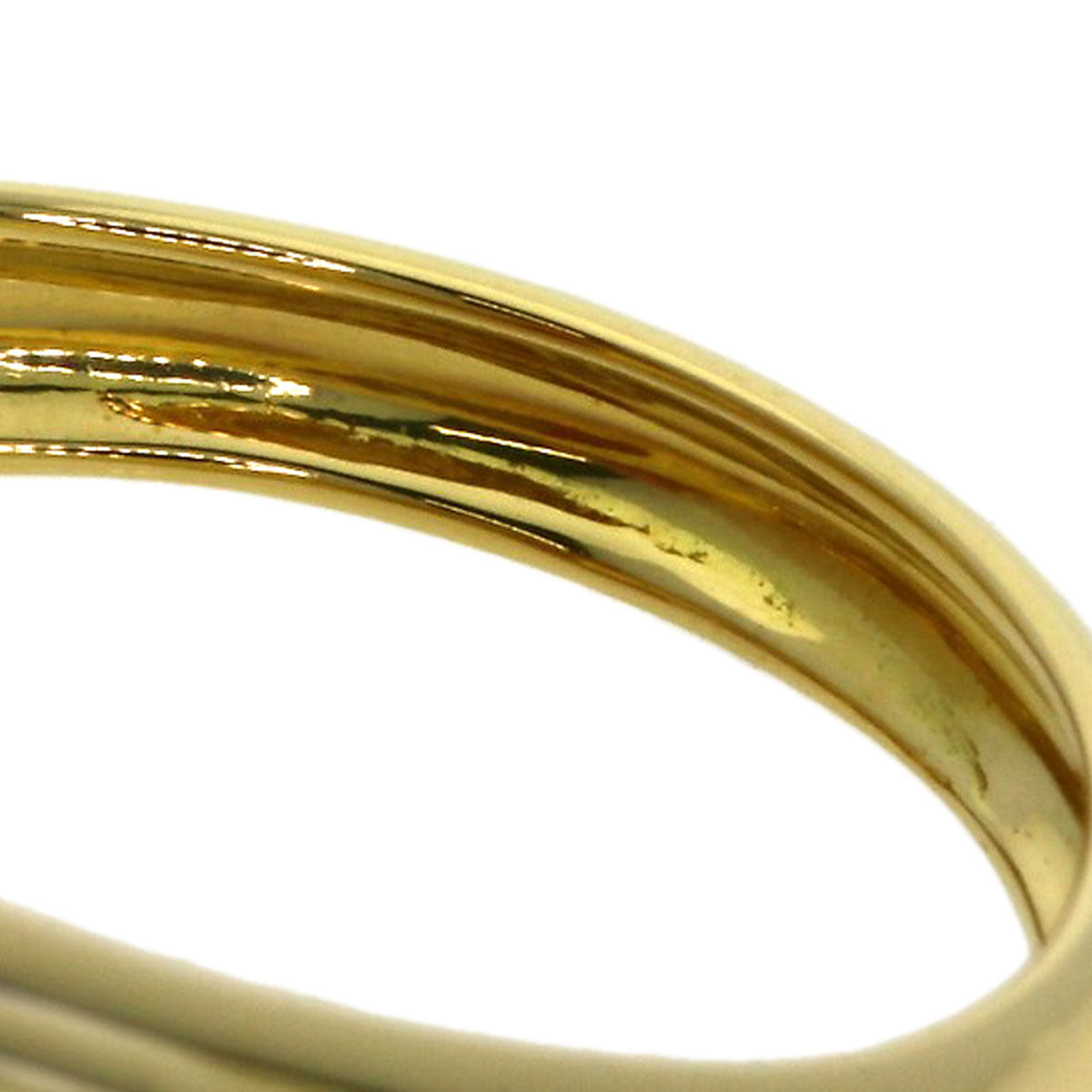 TIFFANY&Co. Open heart Ring K18 Yellow Gold Ladies [Used]