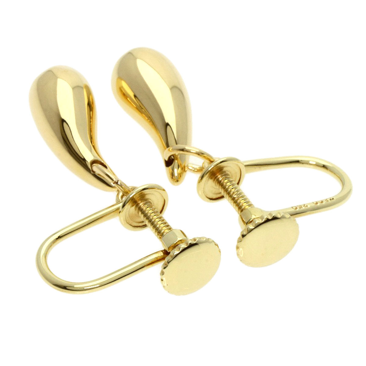 TIFFANY&Co. teardrop Earring K18 Yellow Gold Ladies [Used]