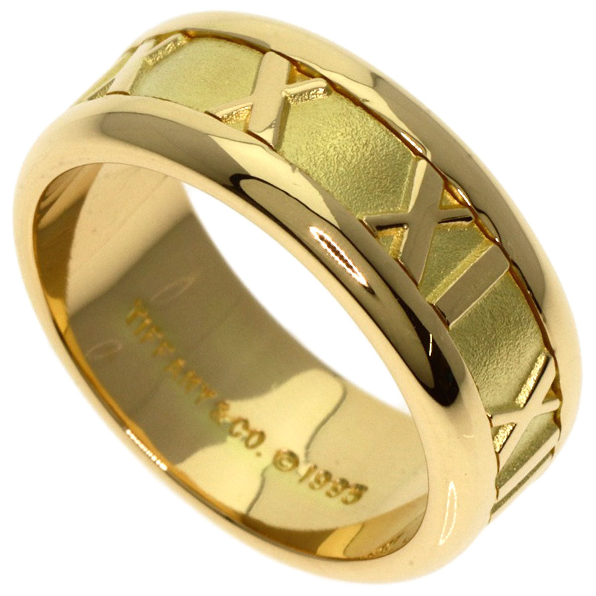 TIFFANY&Co. Atlas Ring K18 Yellow Gold Ladies [Used]