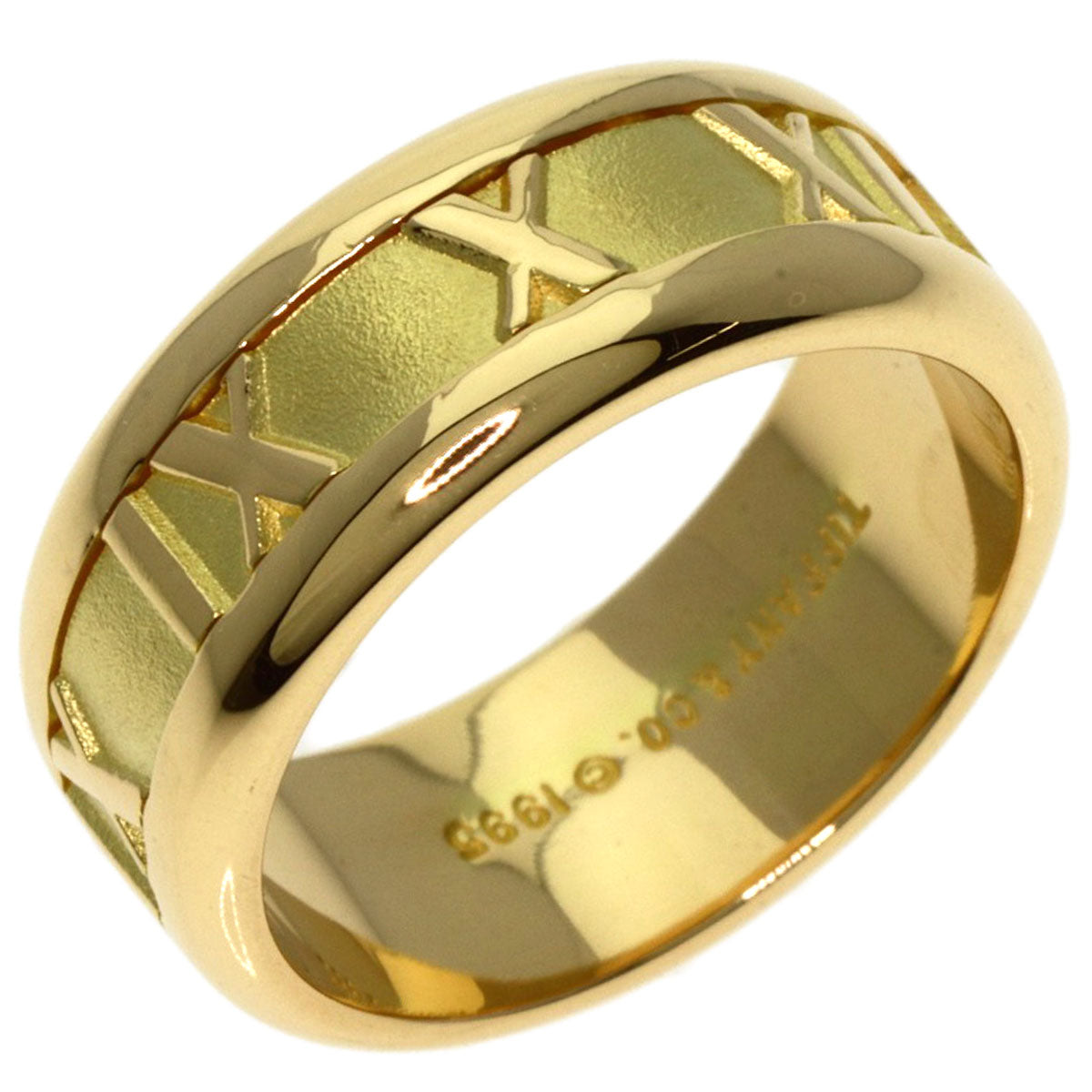 TIFFANY&Co. Atlas Ring K18 Yellow Gold Ladies [Used]