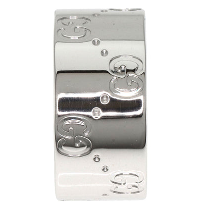 GUCCI   Ring Icon Wide #12 K18 White Gold Ladies