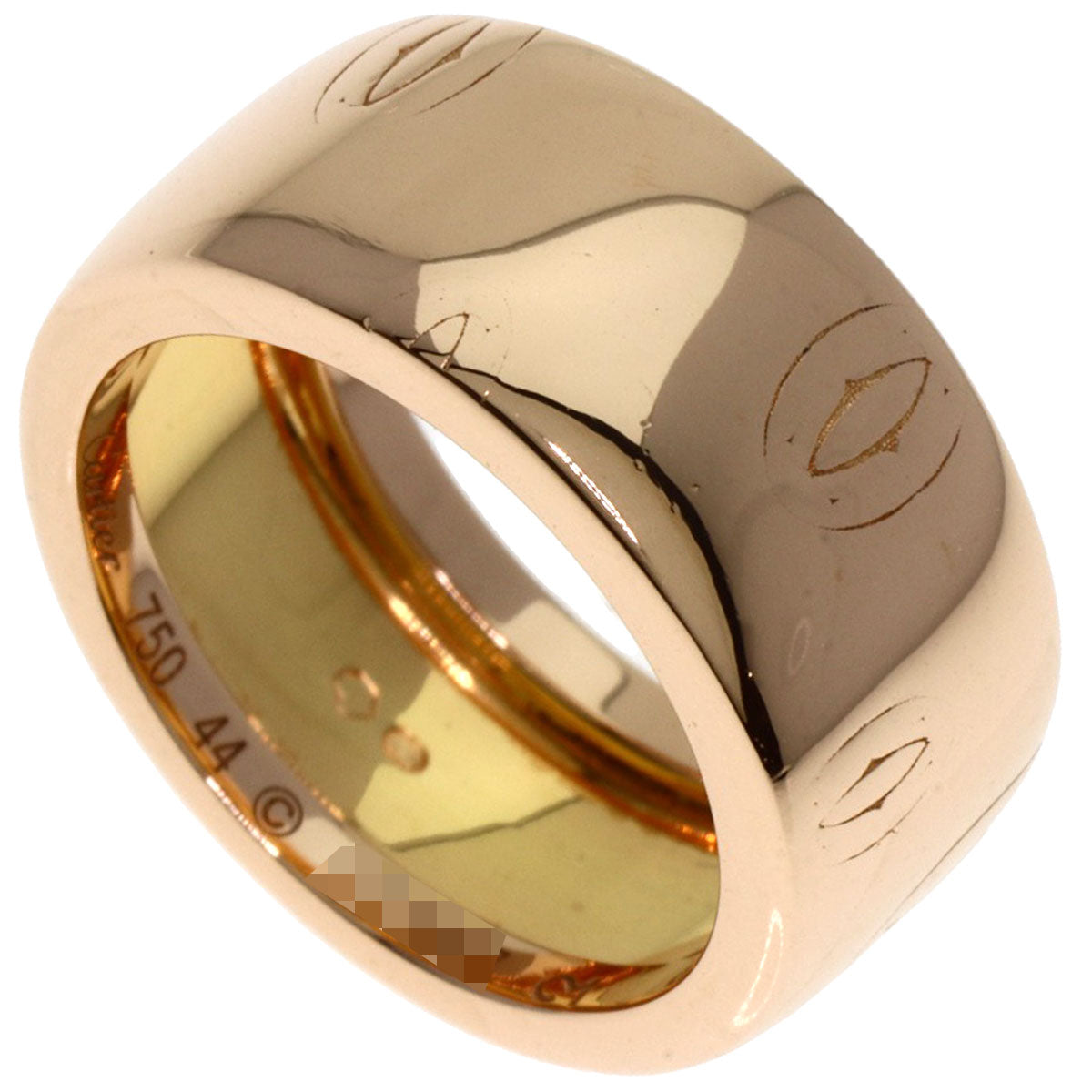 CARTIER Happy Birthday #44 Ring K18 Pink Gold Ladies [Used]