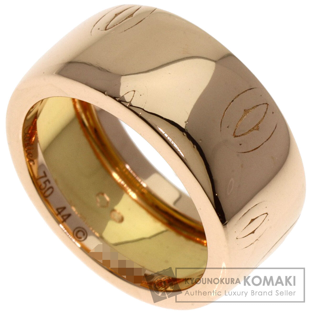 CARTIER Happy Birthday #44 Ring K18 Pink Gold Ladies [Used]