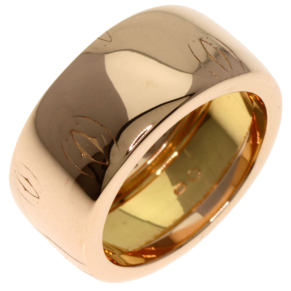 CARTIER Happy Birthday #44 Ring K18 Pink Gold Ladies [Used]
