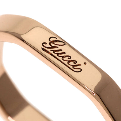 GUCCI Octagonal #7 Ring K18 Pink Gold Ladies [Used]