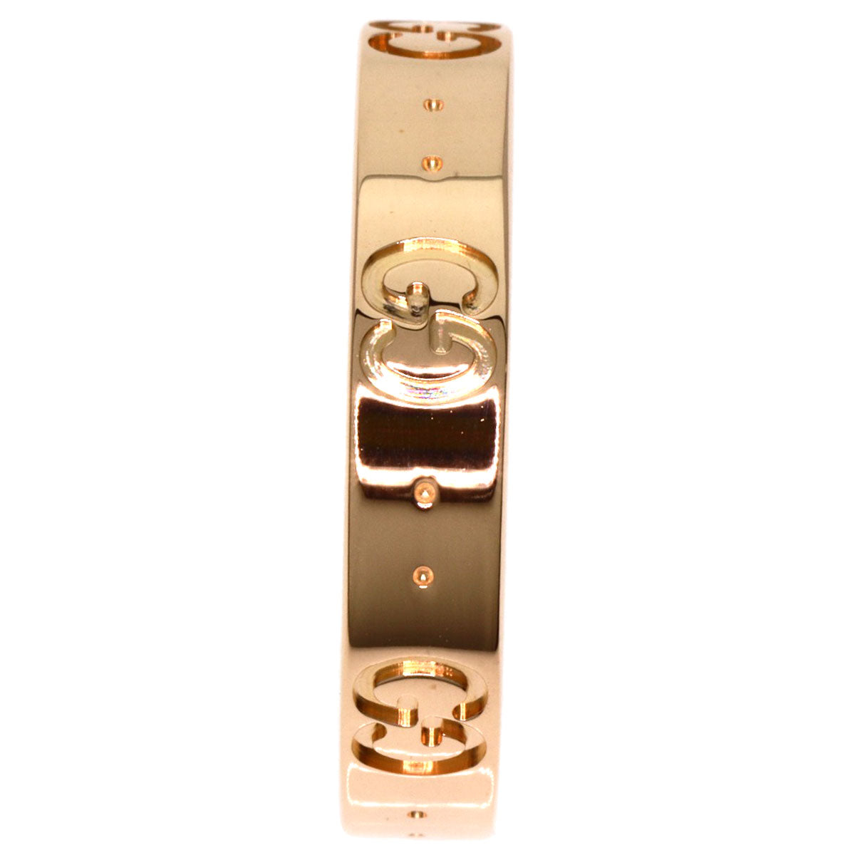 GUCCI Icon # 17 Ring K18 Pink Gold Ladies [Used]