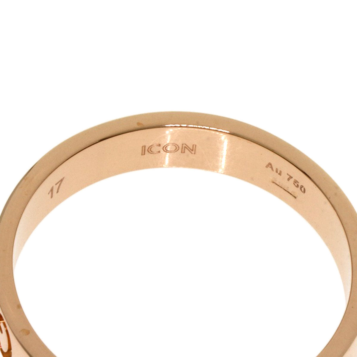 GUCCI Icon # 17 Ring K18 Pink Gold Ladies [Used]